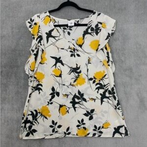 Cabi birdwatcher Floral Print Women's Top